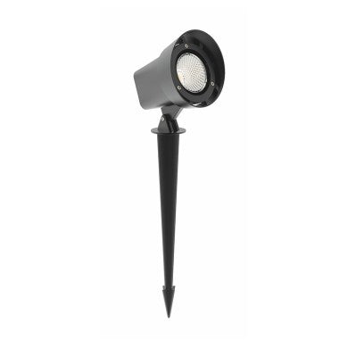 LED COB спот осветително тяло с колче 19W 1400LM 40° 230V AC 3000K тъмно сив CRI80 IP65 30.000ч
