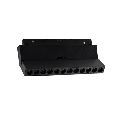 матов черен магнитен подвижен линеен 48V DC 12W 3000K 1000LM 24° OSRAM RA90 L220MM