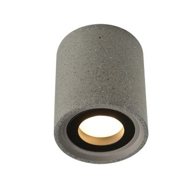 плафон 1xGU10 черен цимент D8,5xH10cm MONTE