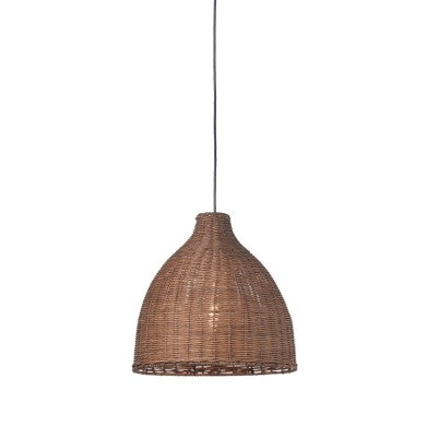 висящо осветително тяло 1xE27 кафяв ратан Φ34xH107cm OIA