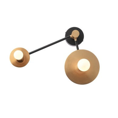 стенно осветително тяло 2xE27 месинг метал 18x74x23cm CLOCK