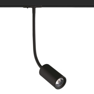 черно LED шинно осветително тяло 10W 3000K 2жилно 24° 850LM 230V Ra80