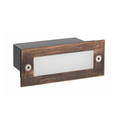 LED стъпково осветително тяло 110x44 червен 2W 6000K 100Lm 230V IP54 Ra80