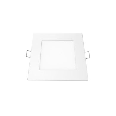 LED тънък панел бял квадратен за вграден монтаж 6W 3000K 450Lm 118mm 230V AC Ra80