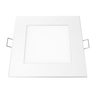 LED тънък панел бял квадратен за вграден монтаж 6W 4000K 470Lm 118mm 230V AC Ra80