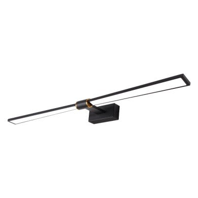 стенно LED осветително тяло 18W 1170lm 4000K черен алуминий 810x140x55mm PAPIGION