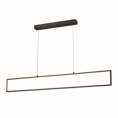 висящо осветително тяло LED 32W 3000K 2600lm AELIA черен метал IP20 120x6xH150cm