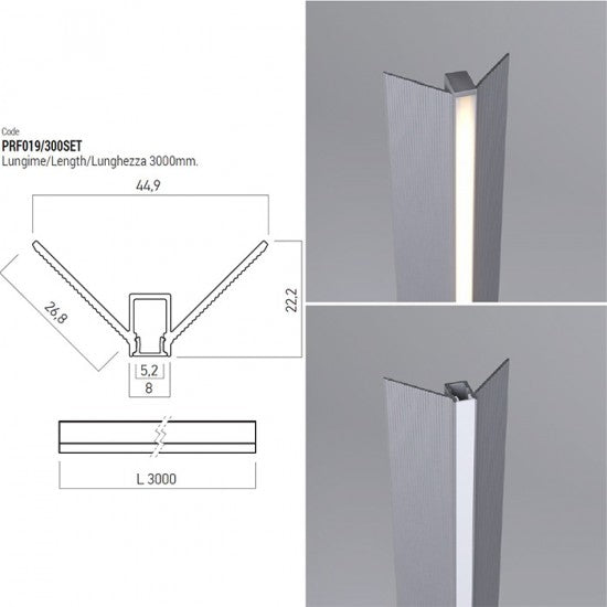 Профил за LED ленти PRF019