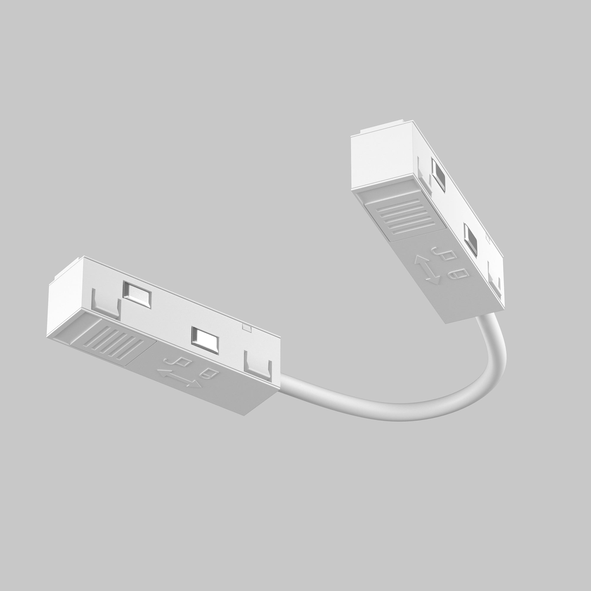 Ъглов конектор EXILITY 15 см - бял