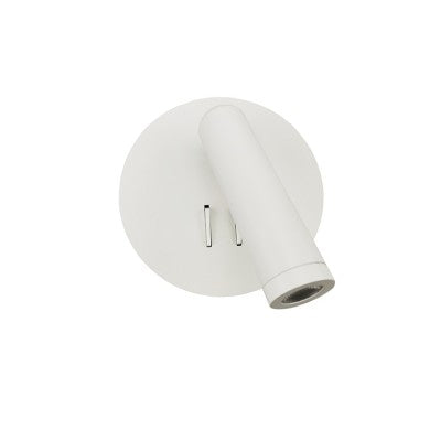 стенно осветително тяло LED 3+4W 3000K 280lm бял метал D13,5x7cm ZEUS