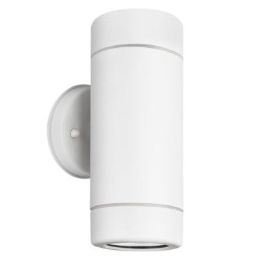 стенно осветително тяло нагоре-надолу бяло PP GU10 макс. 2x3W LED IP65