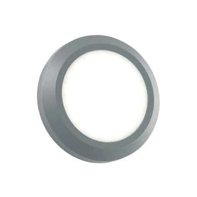 LED стенен кръгъл осветител сив 230V AC IP65 4W 3000K 310LM RA80