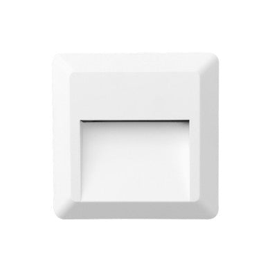 LED стенен квадратен осветител бял 230V AC IP65 2W 3000K 100LM Ra80
