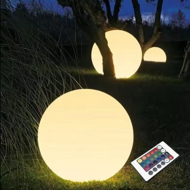 соларен заряден RGBW LED топка D35cm IP54 LiFePO4 1800mAh