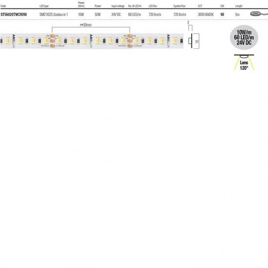 Гъвкава LED лента XStrip Tuning White IP20 24V