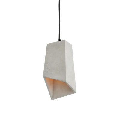 Висящо осветително тяло 1xE27 асиметричен цимент 15x11xH120cm ELTON