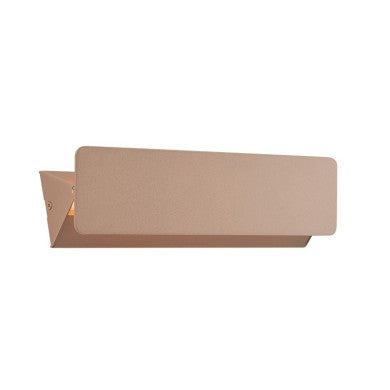 Стенно LED осветително тяло 10W 3000K алуминий златен 31x8x5,5cm PYRAMID