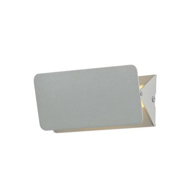 стенно LED осветително тяло 5W 3000K алуминий сив 16x8x5.5cm PYRAMID