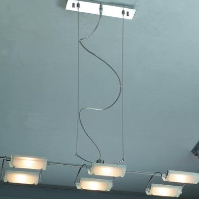 висящо осветително тяло 6x40W G9 ZETA