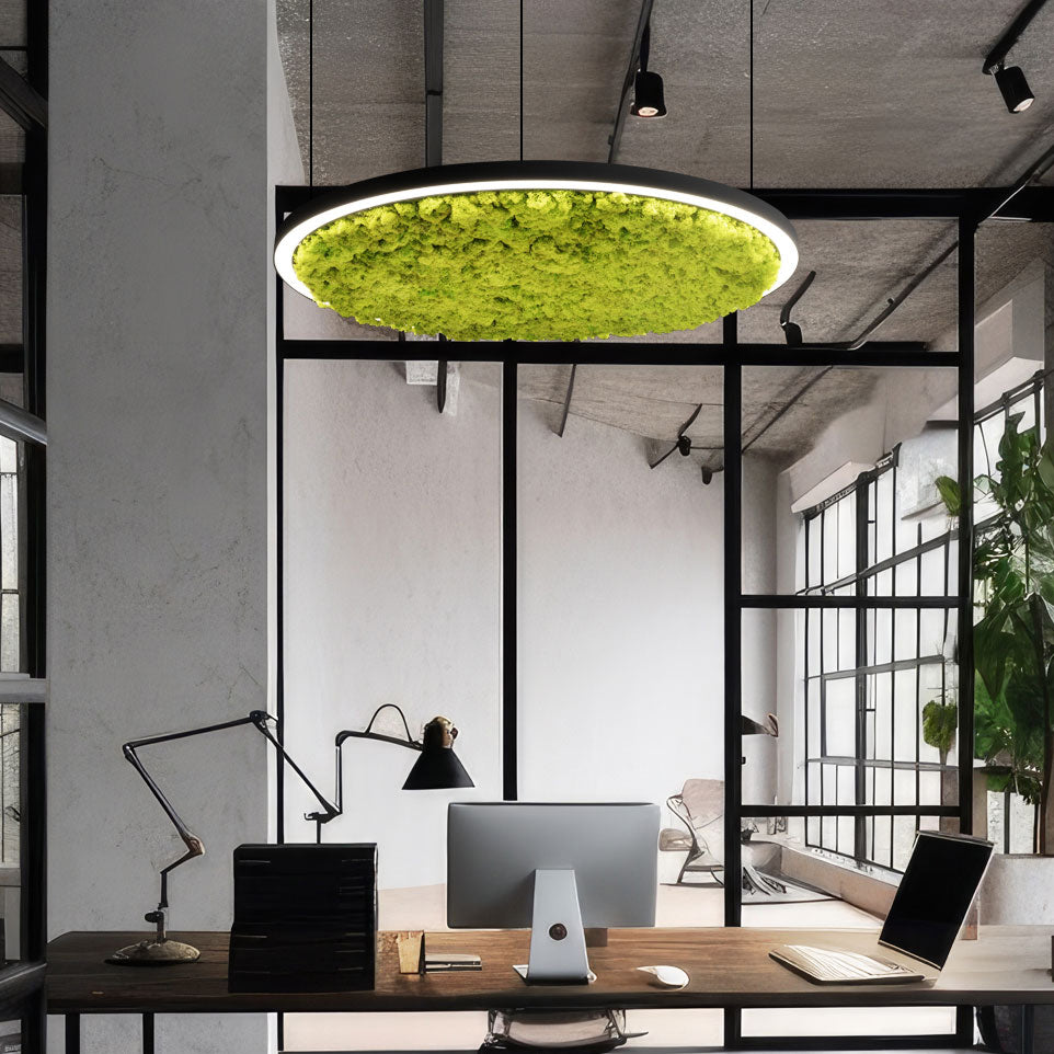 Акустична висяща LED лампа Cool Moss | Скандинавски мъх | 6 цвята