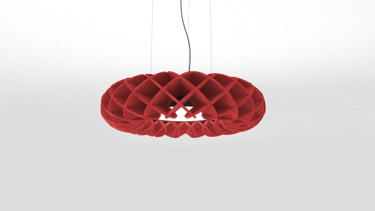 Акустична висяща LED лампа с дизайн мрежеста решетка Haos