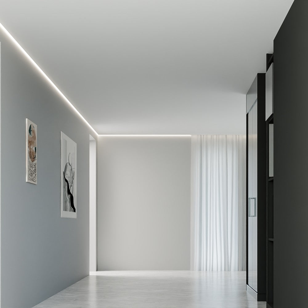 Алуминиев профил за LED лента Corner Shadow Trimless | 3 метра | Скрит монтаж