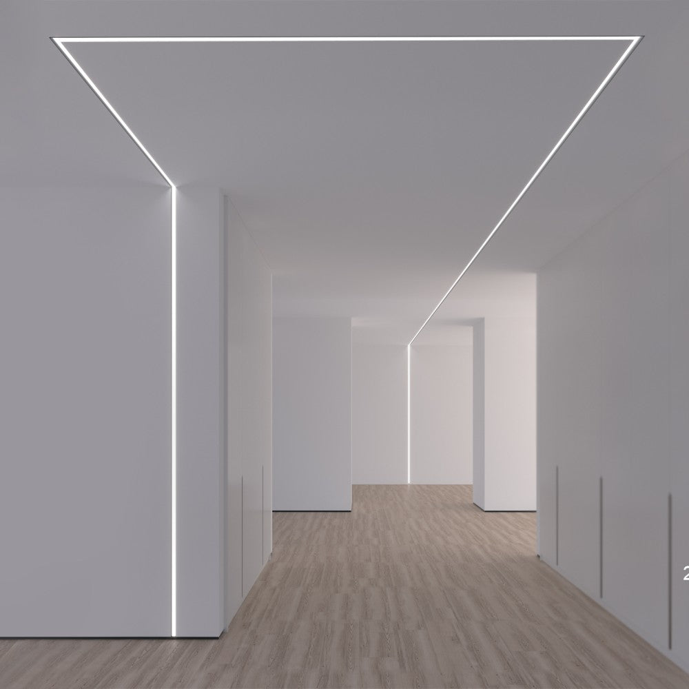 Алуминиев профил за LED лента Inside Pro Trimless | 69×28 мм | Безрамков монтаж в гипсокартон | 1 метър - alternate view