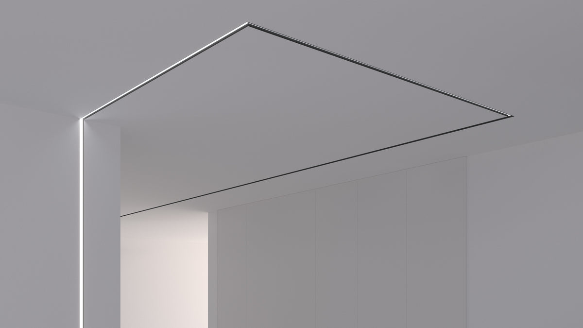 Алуминиев профил за LED лента Inside Pro Trimless | 69×28 мм | Безрамков монтаж в гипсокартон | 1 метър