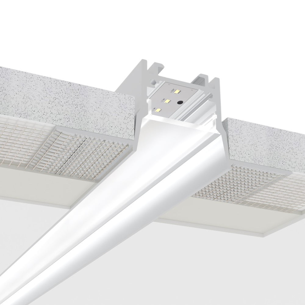 Алуминиев профил за LED лента Inside Pro Trimless | 69×28 мм | Безрамков монтаж в гипсокартон | 1 метър