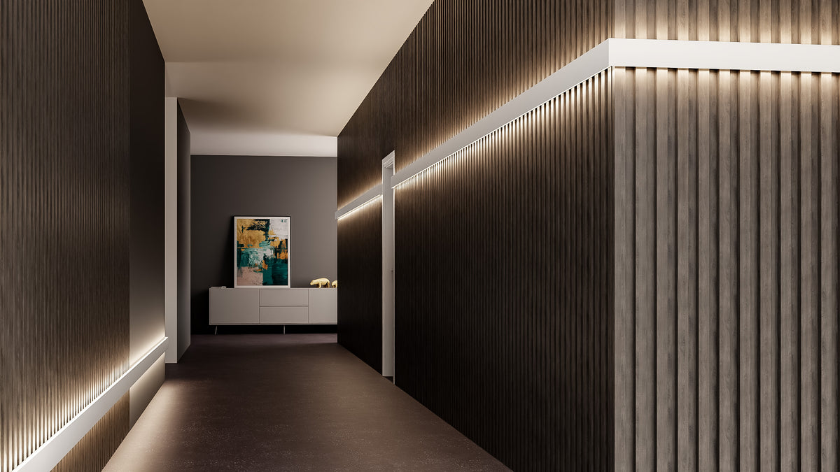 Алуминиев профил за LED лента Maya | 24.5x75.3мм | Двупосочен | Бял - alternate view