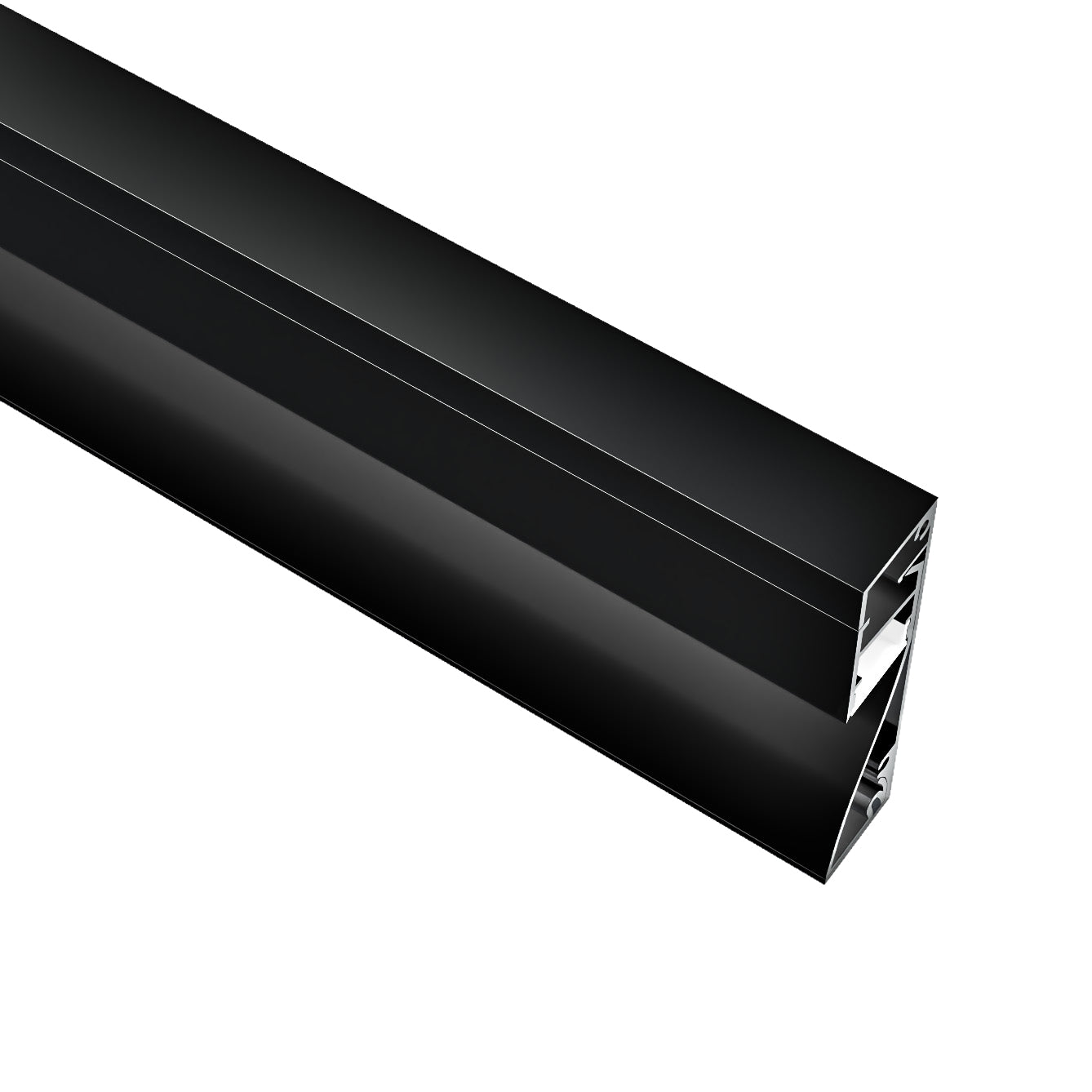 Алуминиев профил за LED лента Mona | 15x60мм | Черен