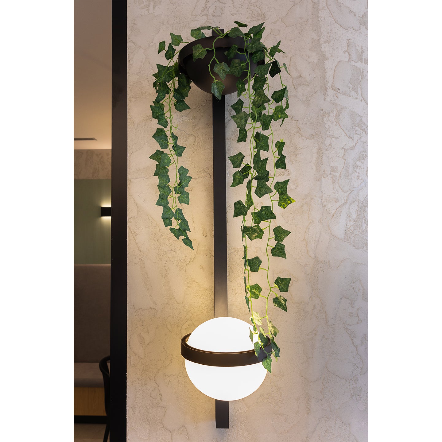 Стенен LED аплик Astro Pot Wall | Поставка за растение | 12W | Черен | 3000K - alternate view