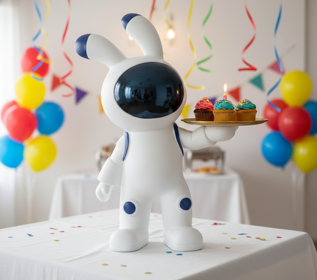 Декоративна фигура космонавт със сервизна табла Astronaut | 75 см