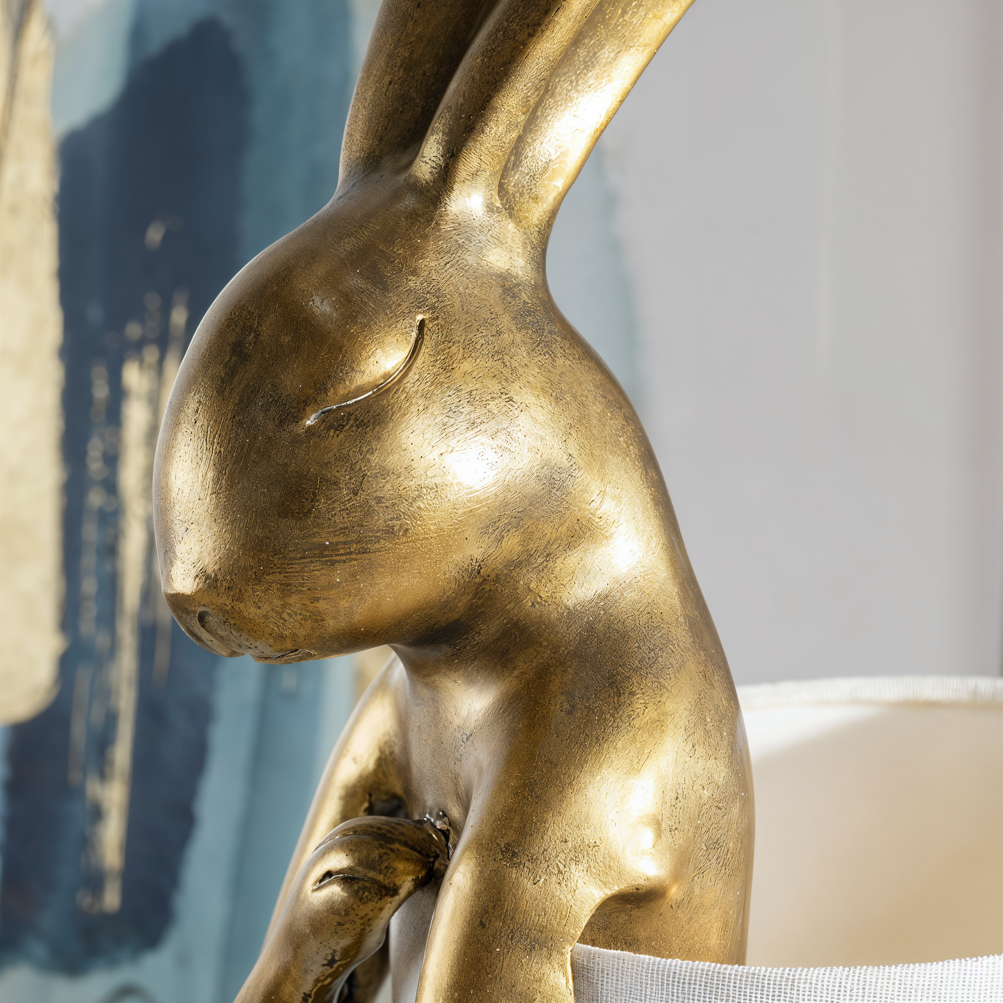 Декоративна настолна лампа заек Bunny White | 51cm