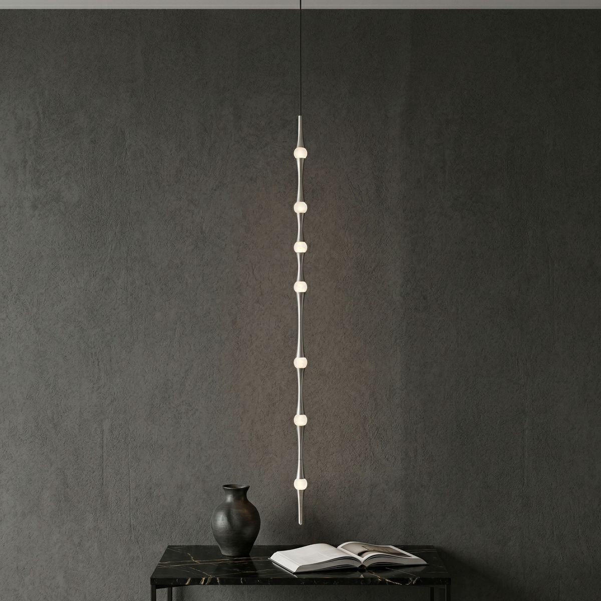 Дизайнерски висящ LED полилей Bamboo Vertical | 6W | 3000K