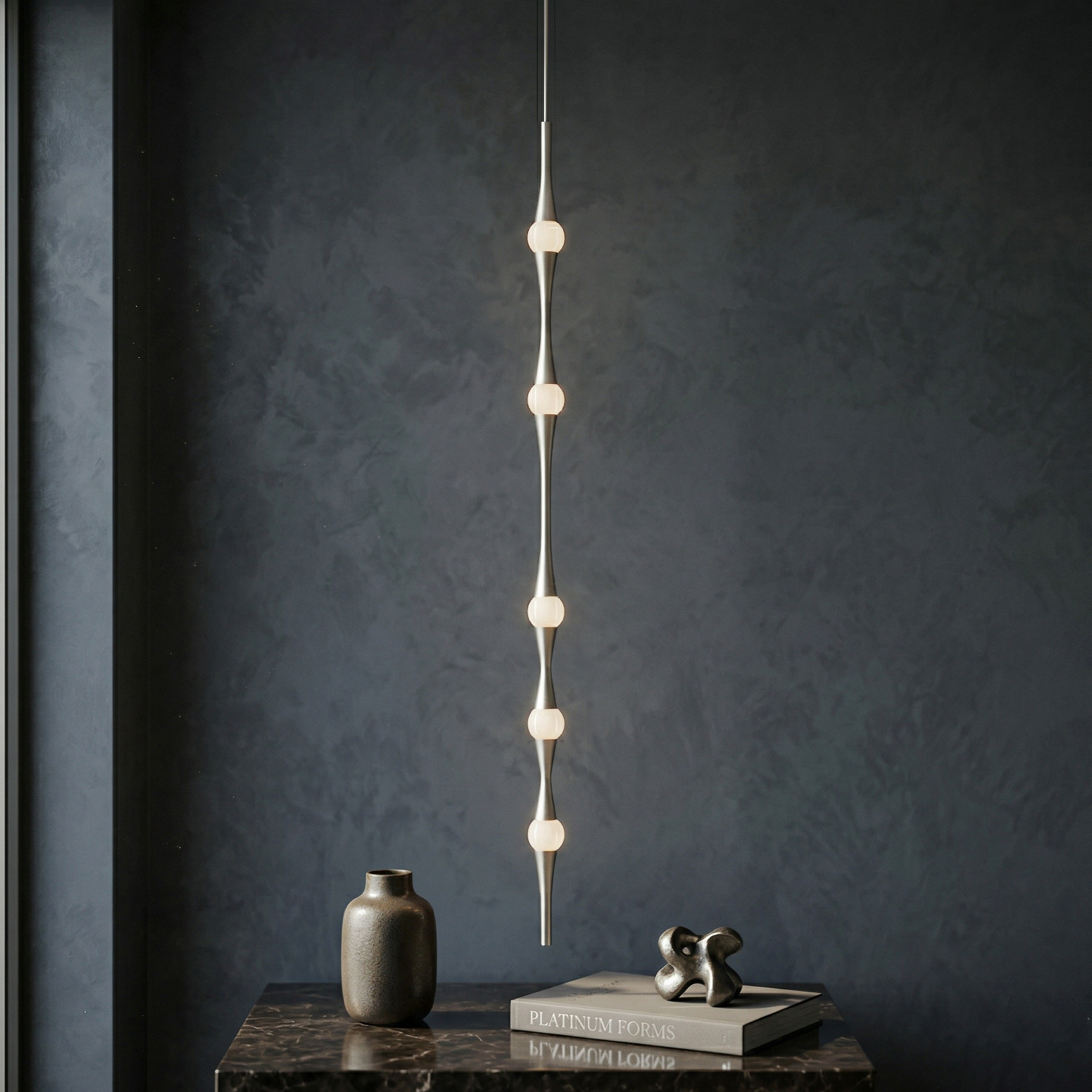 Дизайнерски висящ LED полилей Bamboo Vertical | 6W | 3000K