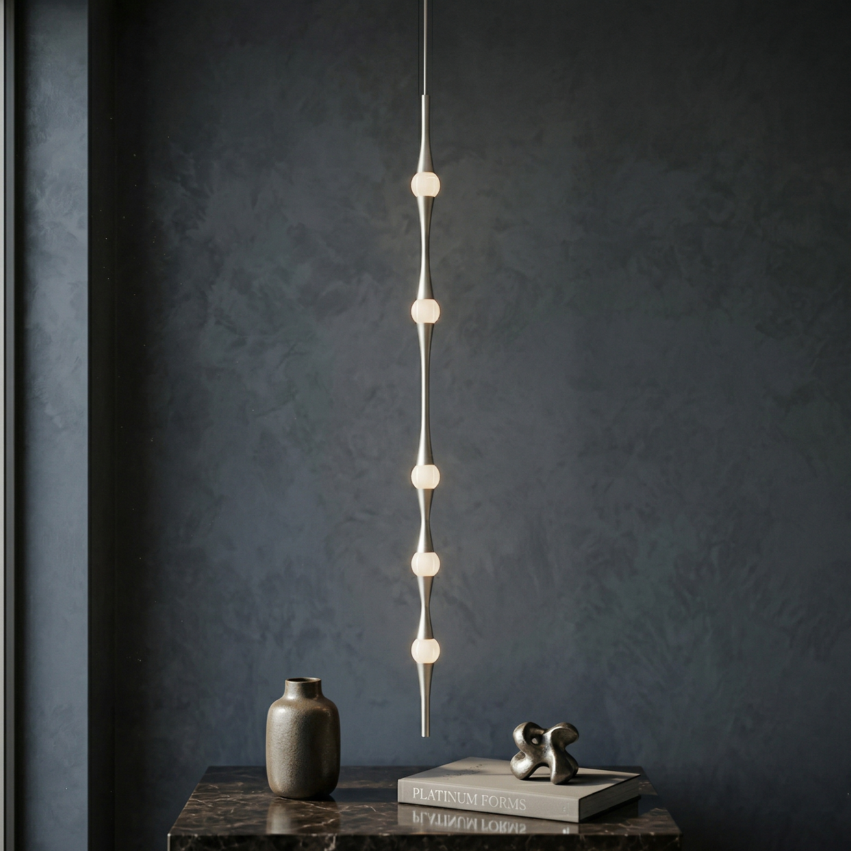 Дизайнерски висящ LED полилей Bamboo Vertical | 6W | 3000K