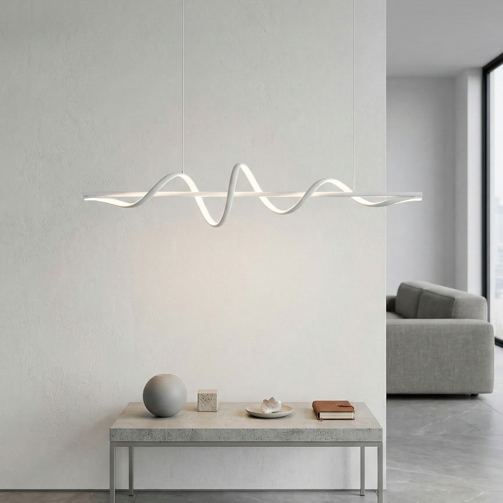 Висящ LED полилей Swish | Спираловиден | 22W | 3000K