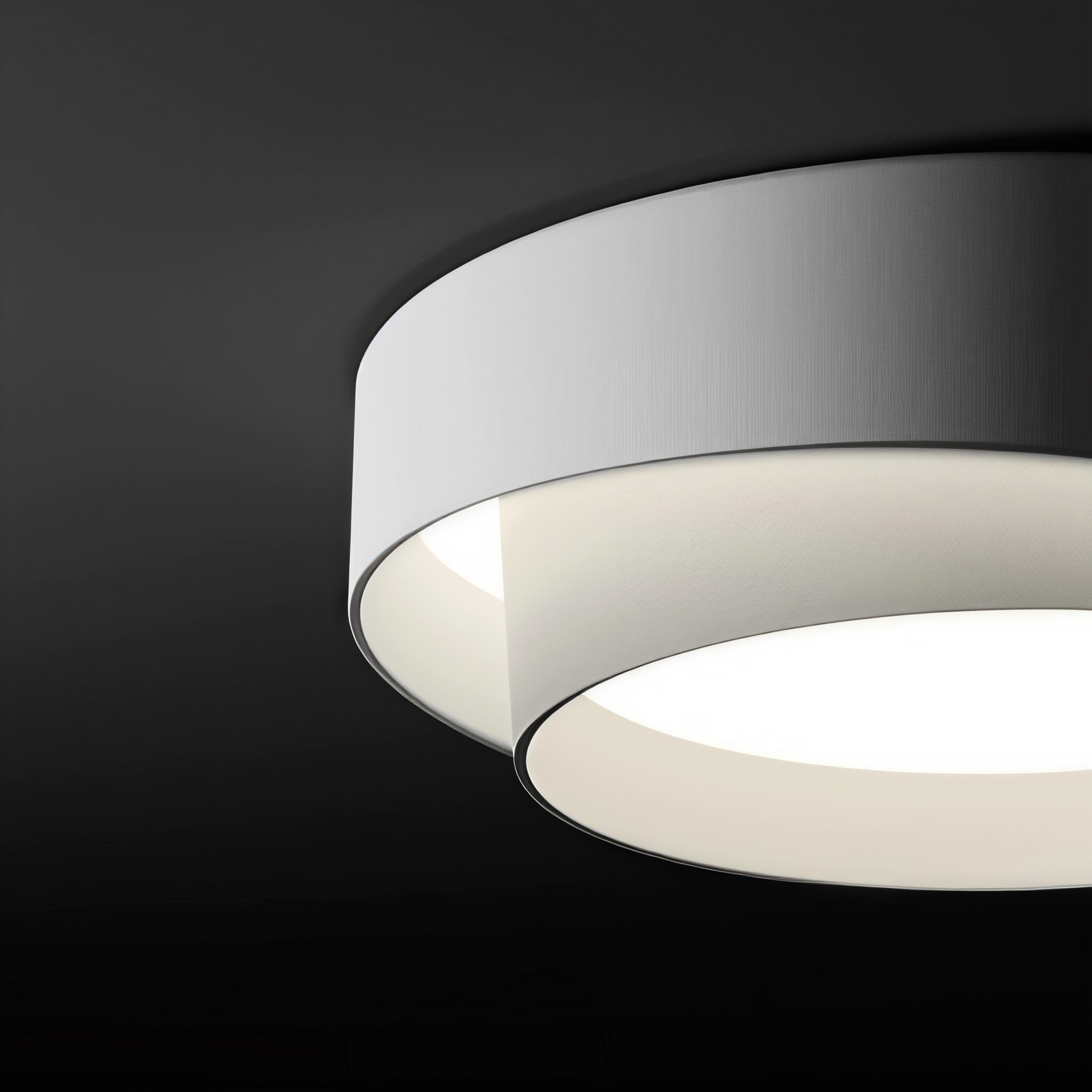 Двойна LED плафониера Alma (Бял, Ø600 мм, 48W)