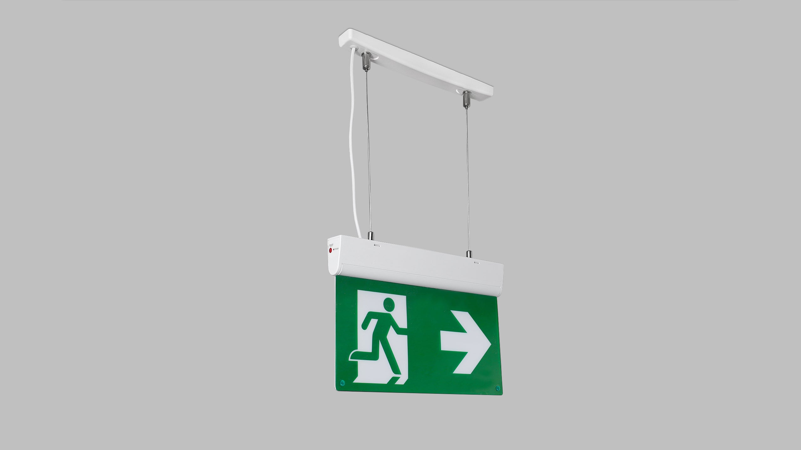 Евакуационна LED EXIT табела Gate | Въртяща се основа | Работа до 3 часа