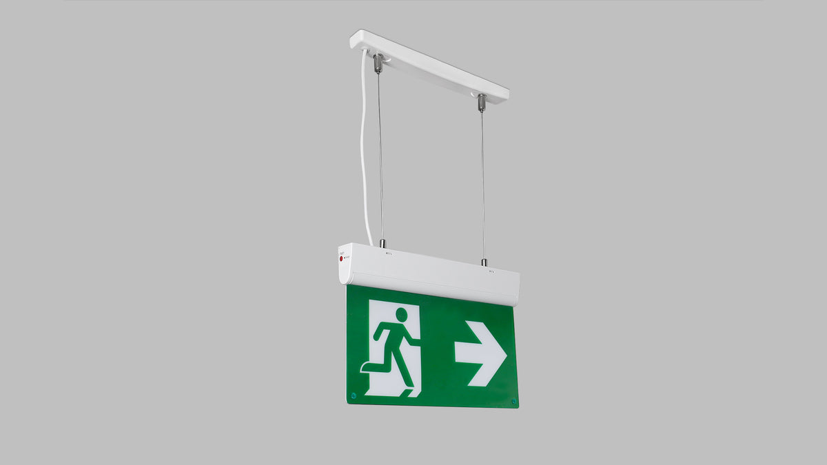 Евакуационна LED EXIT табела Gate | Въртяща се основа | Работа до 3 часа