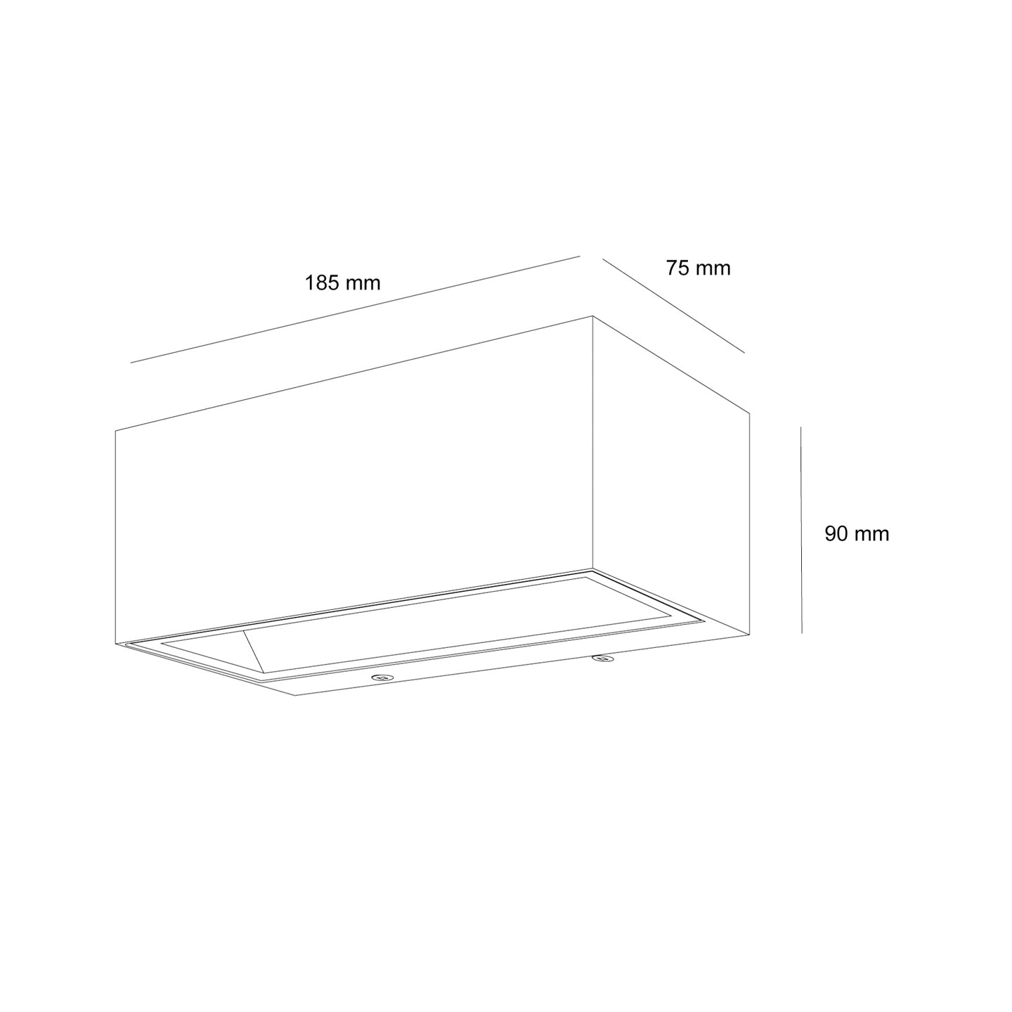 Фасаден LED аплик Cubetto | Двупосочно светене | 12W | 3000K | IP65