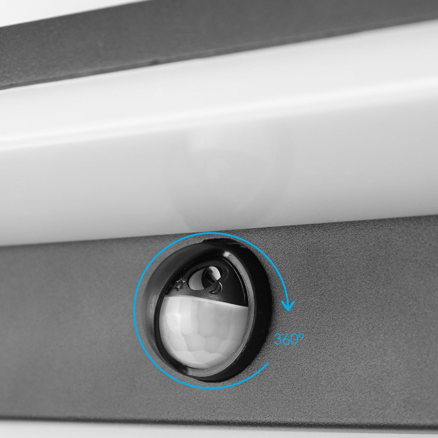 Фасадна LED лампа Brio | PIR сензор | IP54 | 9W | 3000K