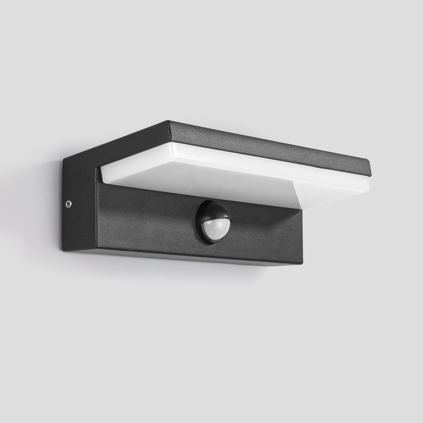 Фасадна LED лампа Brio | PIR сензор | IP54 | 9W | 3000K