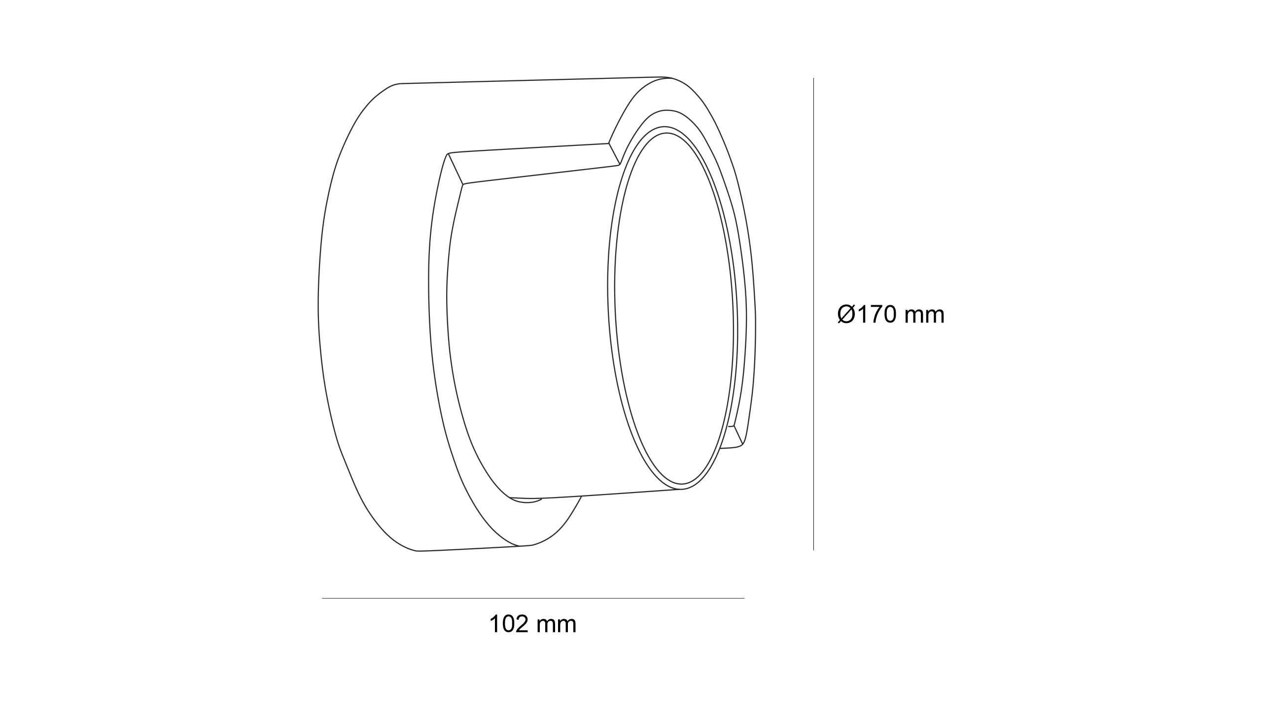 Фасадна LED лампа Form W | Кръгла форма | IP65 | 12W