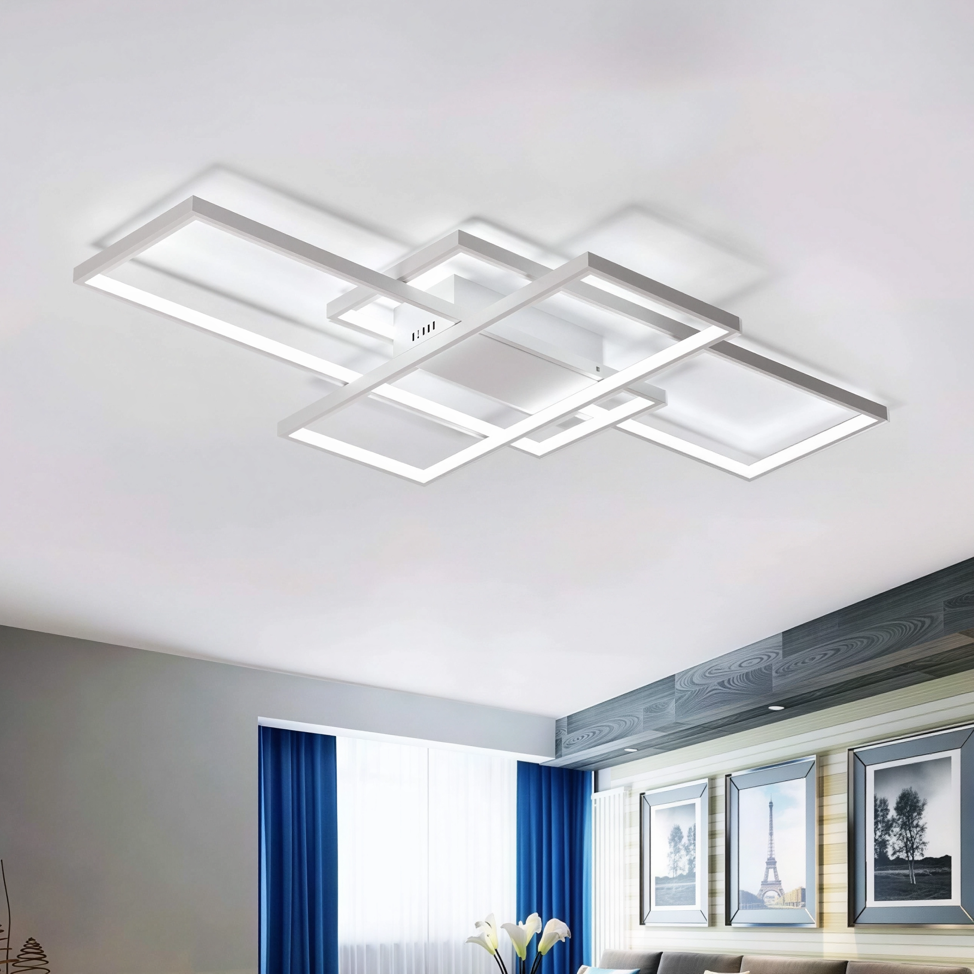 Голям LED плафон Triple | Геометричен дизайн | 68W