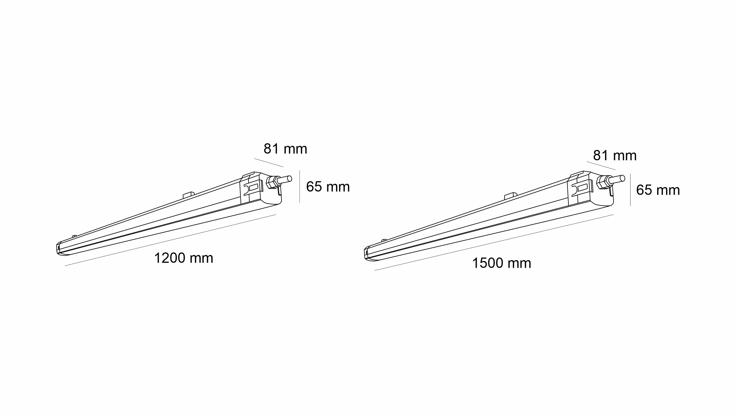 Индустриално LED осветително тяло Alaska Pro | 120cm | 55W | IP66 | 4000K