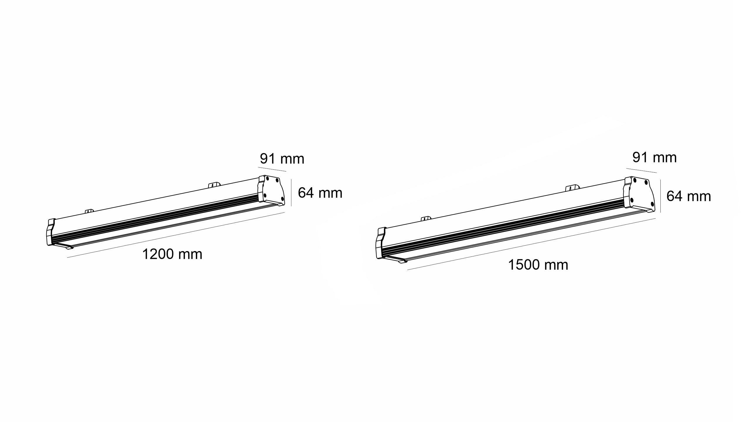 Индустриално линейно LED тяло Titan | IP65 | 4000K | IK08 удароустойчивост