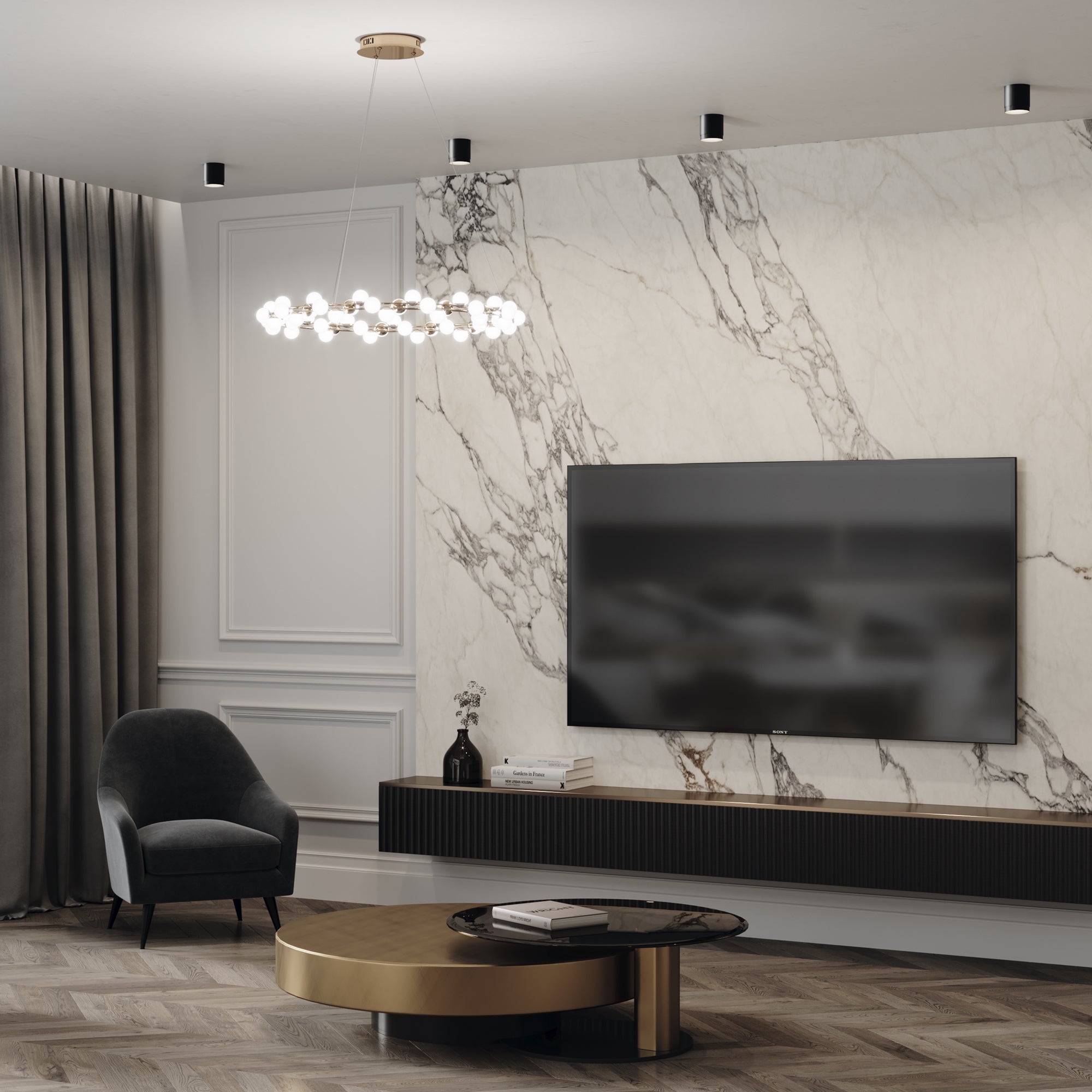 Таванно осветително тяло Ceiling C088CL-GX53-B