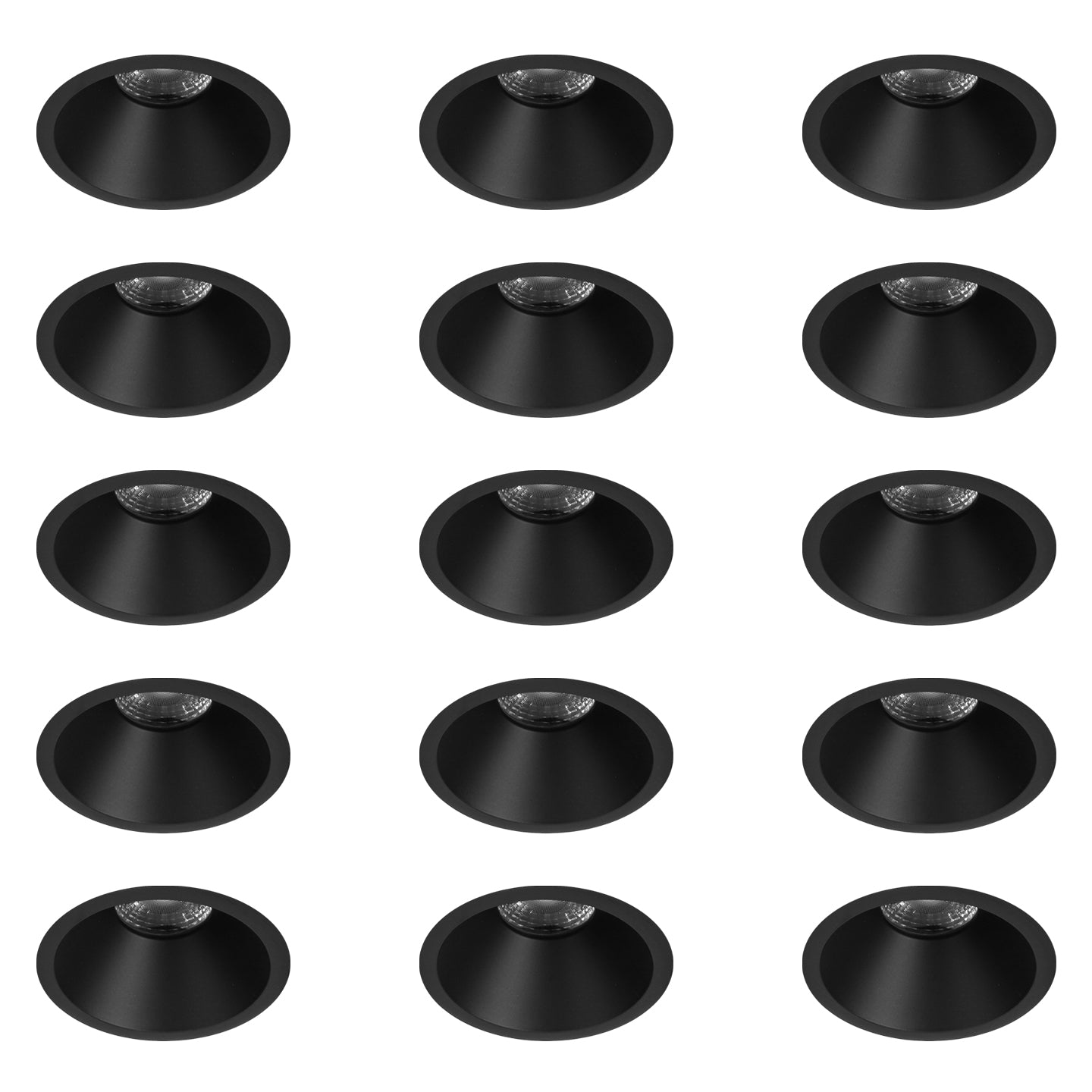 Комплект LED луни за вграждане Accord Round IP54 с опции за димиране